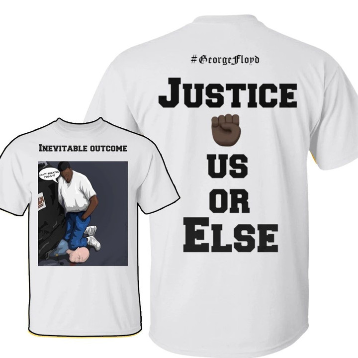 George Floyd Inevitable Outcome - I Can't Breathe Piggy T-Shirt, Black Lives Matter Shirt