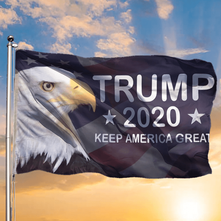 Bald Eagle Trump 2020 Keep America Great Flag American Pride Patriotic 45Th President Of USA