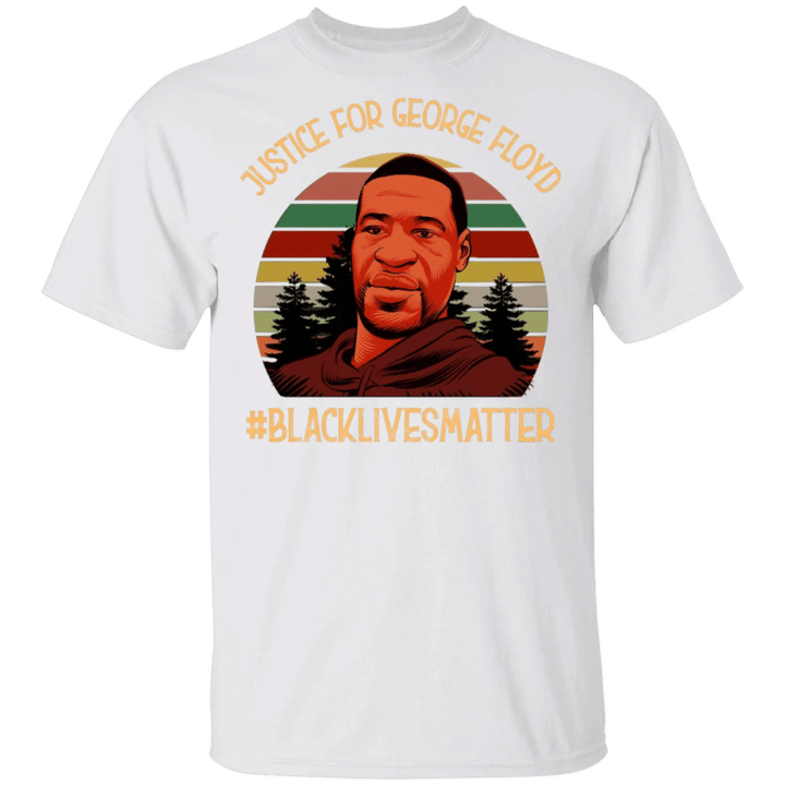 Justice For George Floyd Tee Shirt Blm Say His Name lack Lives Matter
