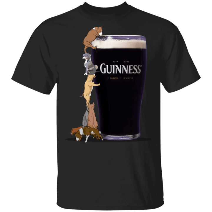 Pit Bull T-Shirt Estd 1759 Guinness Brewed In Dublin Shirt Gift For Beer Lover