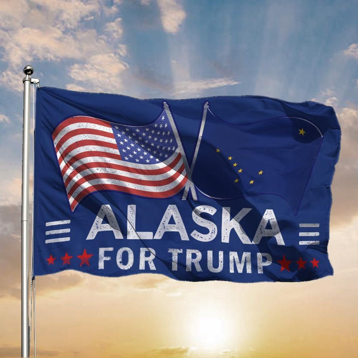 Alaska American For Trump Flags Support for President - Pfyshop.com