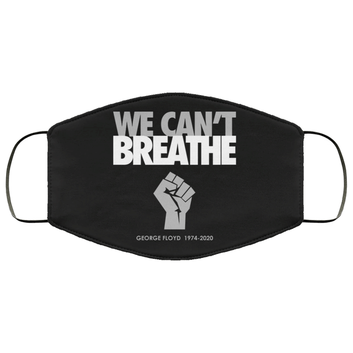 We Can't Breathe Face Masks Justice For George Floyd Face Masks Black Lives Matter Shirt Protest
