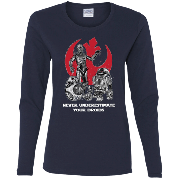 Never Underestimate Your Droids Gag Gifts Shirts With Saying