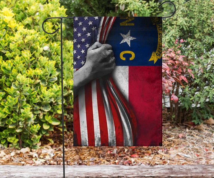 American And North Carolina Flag Garden Decoration - Pfyshop.com