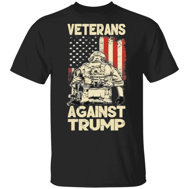 Veterans Against Trump T-Shirt Anti Trump Shirt Protest MAGA For President 2020 Dump Trump