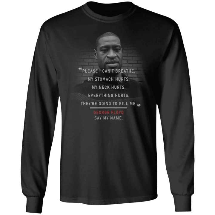 George Floyd Please I Can't Breathe Sweatshirt Justice For George Protest Blm