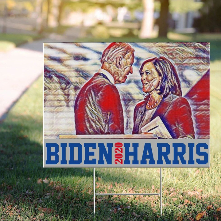Biden Harris 2020 Yard Sign Nasty Woman Biden Run For President Liberal Voter Go On For Joe