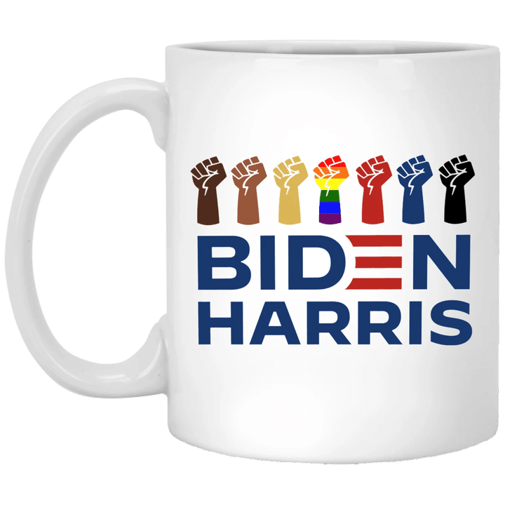 Biden Harris Mug LGBT Voting Biden Campaign 2021 Support BLM Justice Sign Harris Liberal
