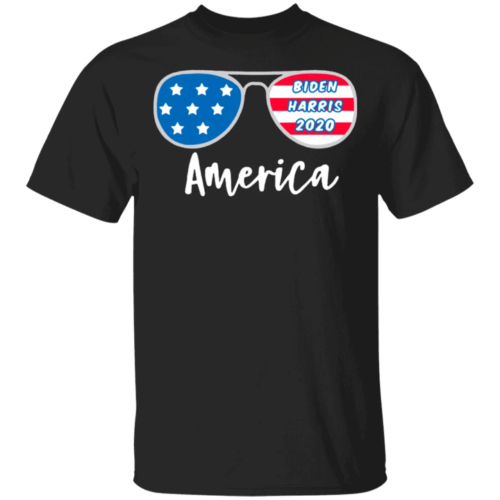Biden Harris 2021 merica Sunglasses Flag T-Shirt Patriotic Kamala Biden Presidential Election