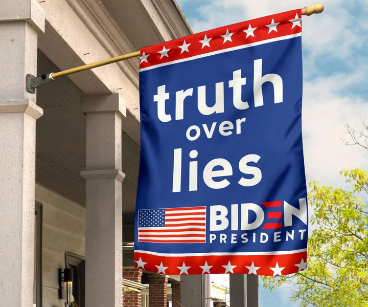 Truth Over Lies Biden President American Flag Biden Harris 2020 Political Campaign Merchandise