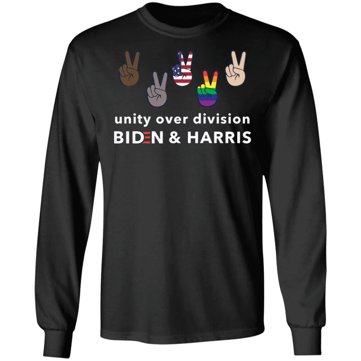 Unity Over Division Biden And Harris Sweatshirt Patriotic LGBT Voters Biden Political Shirt