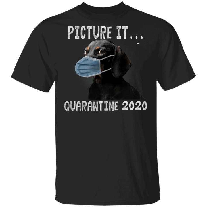 Dachshund Picture It Quarantine 2020 Shirt Gift For Dachshund Lover