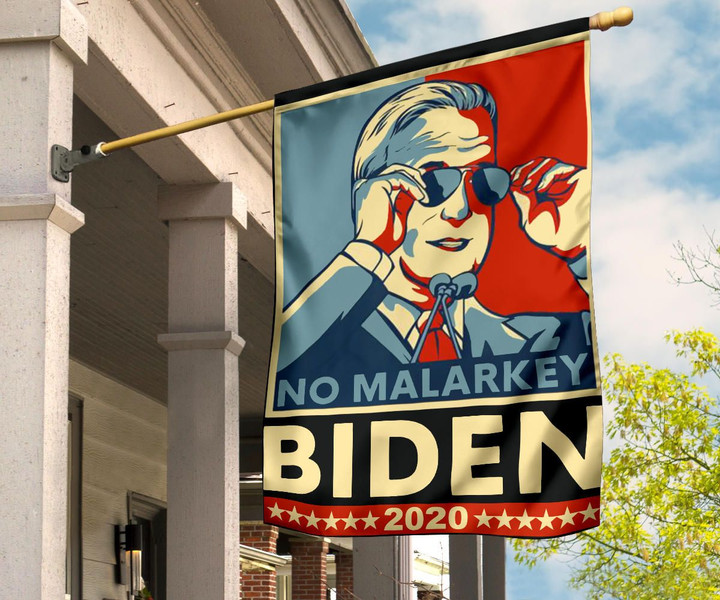 No Malarkey Biden 2020 Flag Supporting Biden President Campaign Slogan Cool Biden Shades