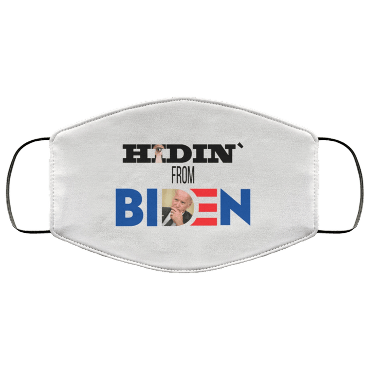 Hiden From Biden Funny Joe Biden Face Mask
