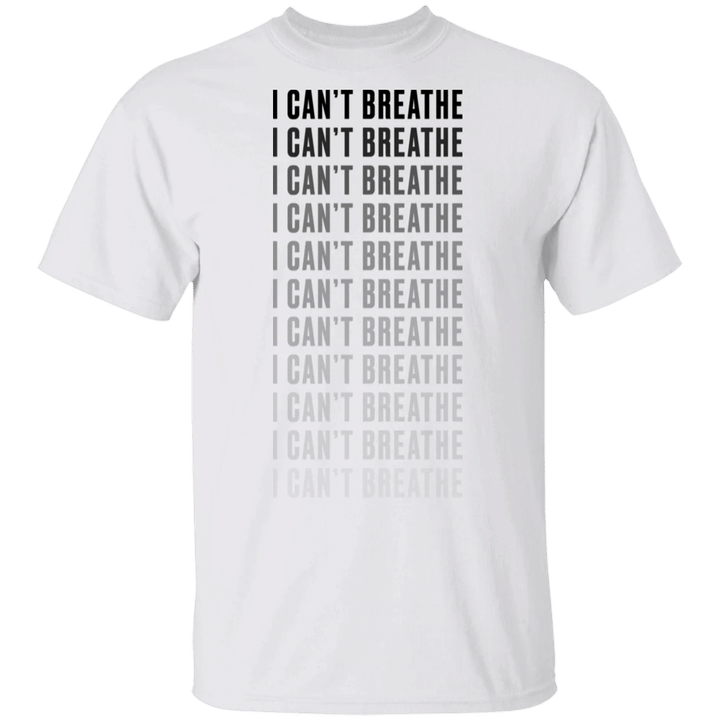 George Floyd I Can't Breathe T-Shirt Black Lives Matter Protest Shirts