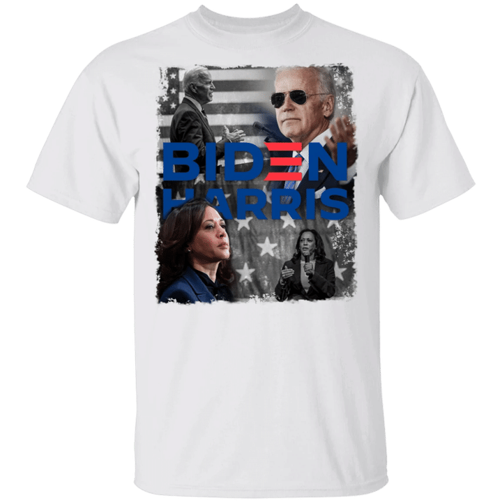 Biden Harris 2020 T-Shirt American Flag Decorate Nasty Woman Shirt Biden Harris Campaign Mech