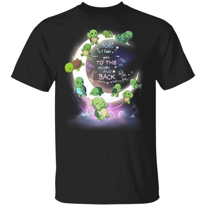 Turtle I Love You To The Moon And Back Shirt Gift For Turtle Lover