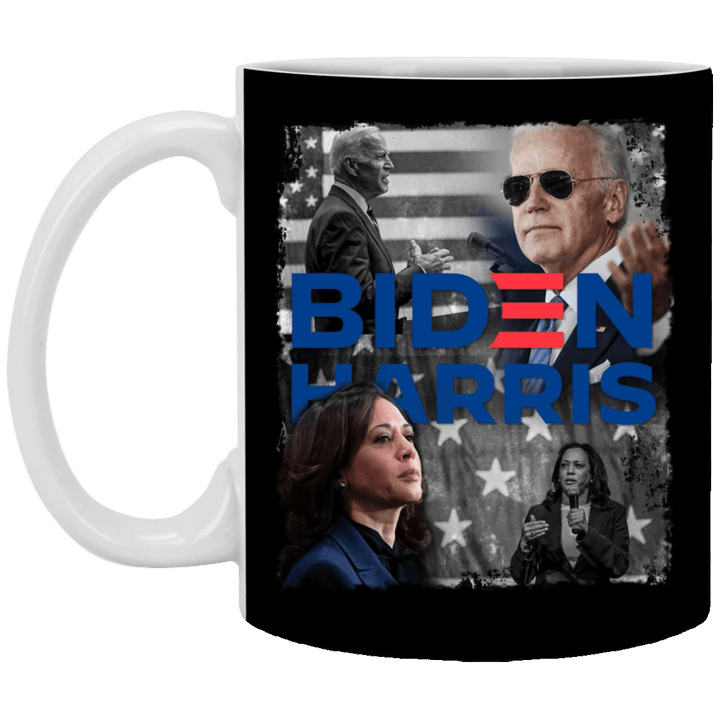 Biden Harris 2021 Mug American Flag Decorate Nasty Woman Mech Biden Harris Campaign
