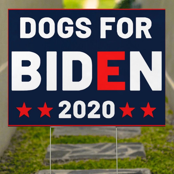 Dogs For Biden 2020 Yard Sign Funny Political Election Vote Sign For Dog Lover Lawn Decoration