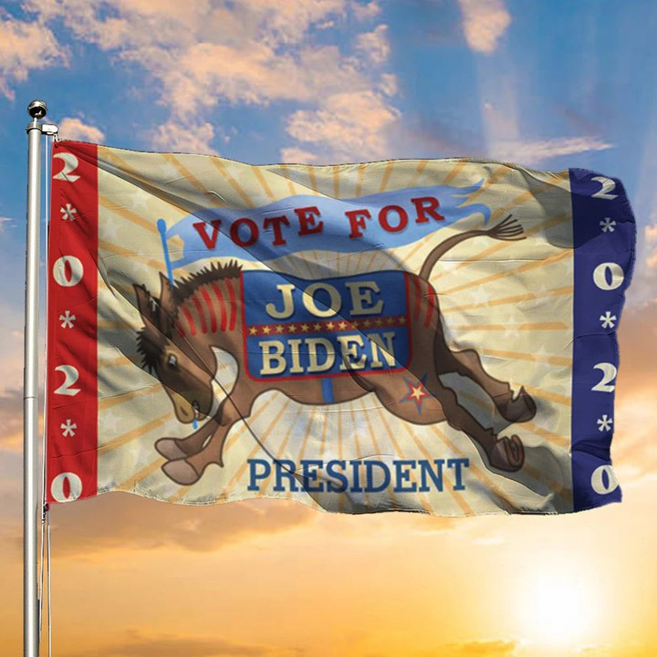 Donkey Vote For Joe Biden President 2024 Flags Biden Harris Lawn Flag