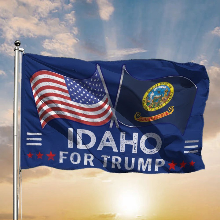 Idaho For Trump Flag Election Gifts Donald Trump For President 2024