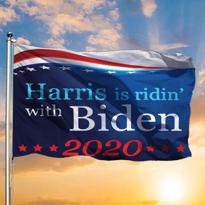 Harris Is Ridin's With Biden 2020 Flag Biden & Harris For President Vote Biden 2020 Flags