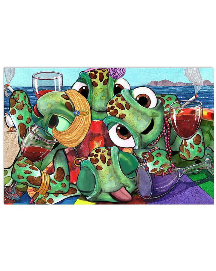 Sea Turtles Party Summer Poster Turtle Birthday