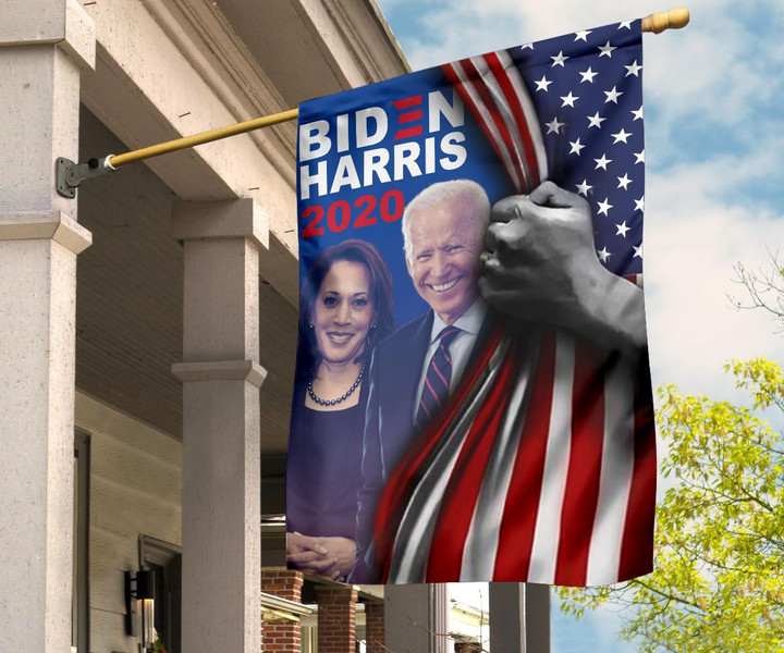 Biden Harris 2020 Flag Inside American Flag Patriotic Political Party Kamala Biden Campaign