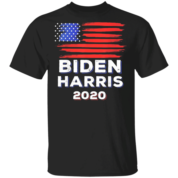 Biden Harris 2020 T-Shirt American Flag With Vintage Style For Biden Voters Biden Harris Merch