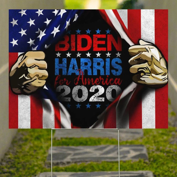 Biden Harris 2020 Yard Sign And American Joe Biden Fans Gift Outdoor and Indoor Decor