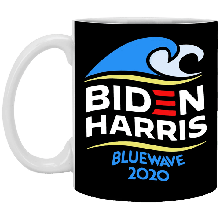 Biden Harris Bluewave 2020 Mug Democrat Voter Biden Campaign Anti Trump