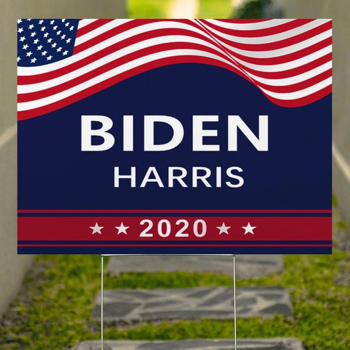Biden Harris Yard Sign Patriotic Liberal Party USA Vote Biden For President Election 2020