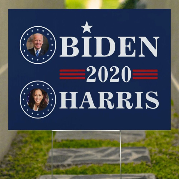 Biden Harris 2020 Yard Sign Democratic Party Voting Biden For POTUS Campaign Ads Election