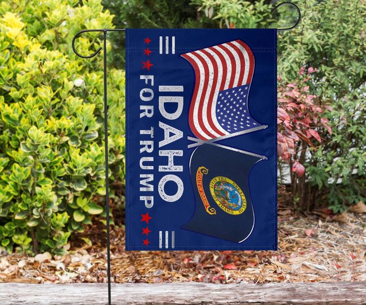 Idaho For Trump Flag Election Gifts Donald Trump For President 2021