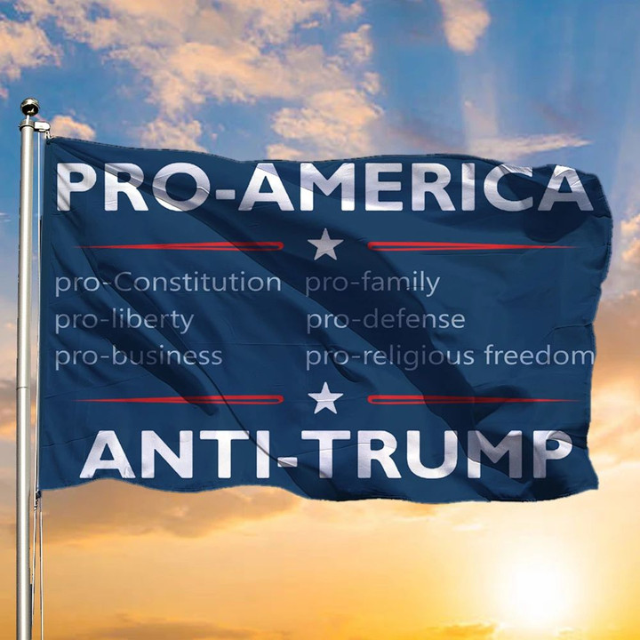 Pro-American Anti-Trump Flag Resist 2020 Election 86 45 Vote No Trump Flag Political Campaign