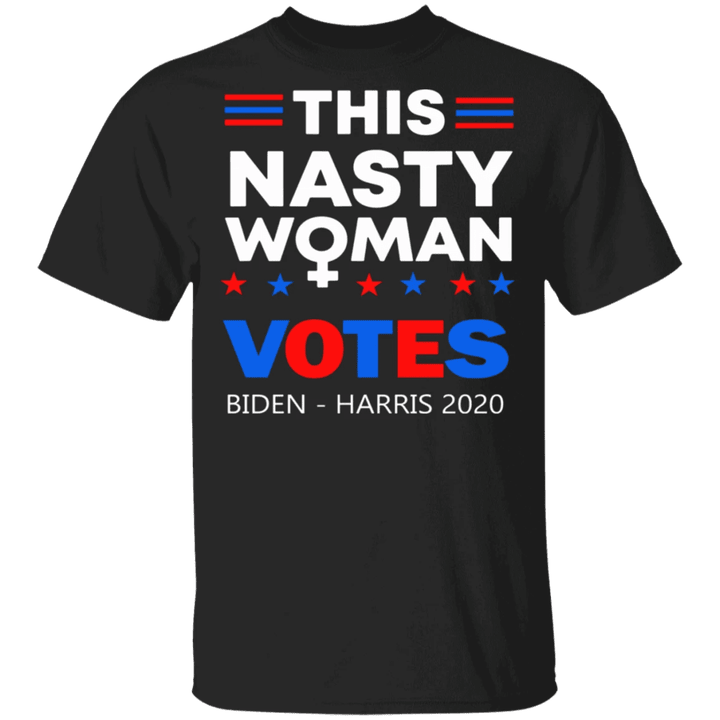 This Nasty Woman Votes Biden Harris 2020 TShirt Presidential Debate Kamala Feminism Anti Trump