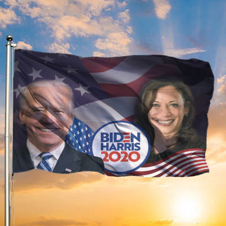 Joe Biden Harris 2020 Flags And American Flag Biden For President