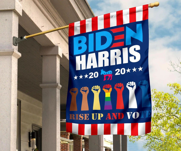 Biden Harris 2020 Rise Up And Vote Democratic Party Flag Biden Harris Banner For Sale
