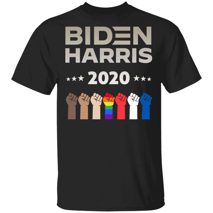 Biden Harris 2020 Hands Up T-Shirt Support For LGBT Protesting Racism Democrat Voters For Biden