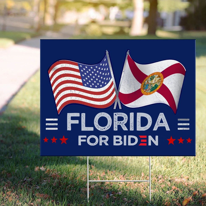 Florida For Biden 2021 Yard Sign Republicans For Biden Sign Federal Voting Rights For Biden