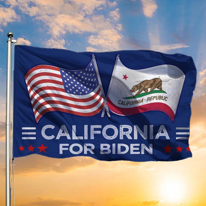 California For Biden Flag Liberal Vote For Biden Presidential Campaign Protest Trump Merch
