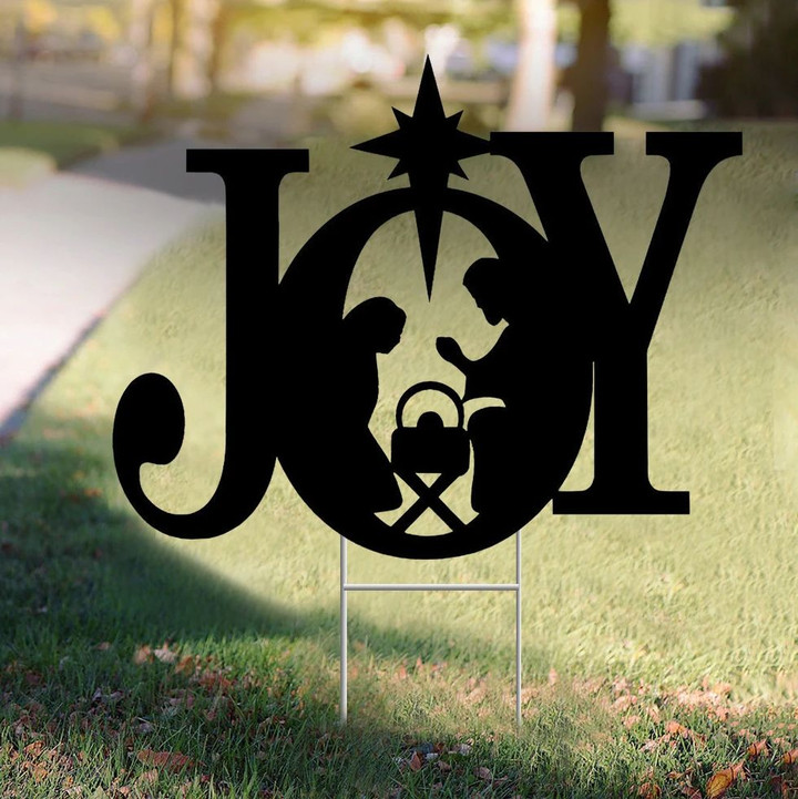 JOY Christmas Yard Sign Joy Outdoor Christmas Decoration Joy Yard Decoration