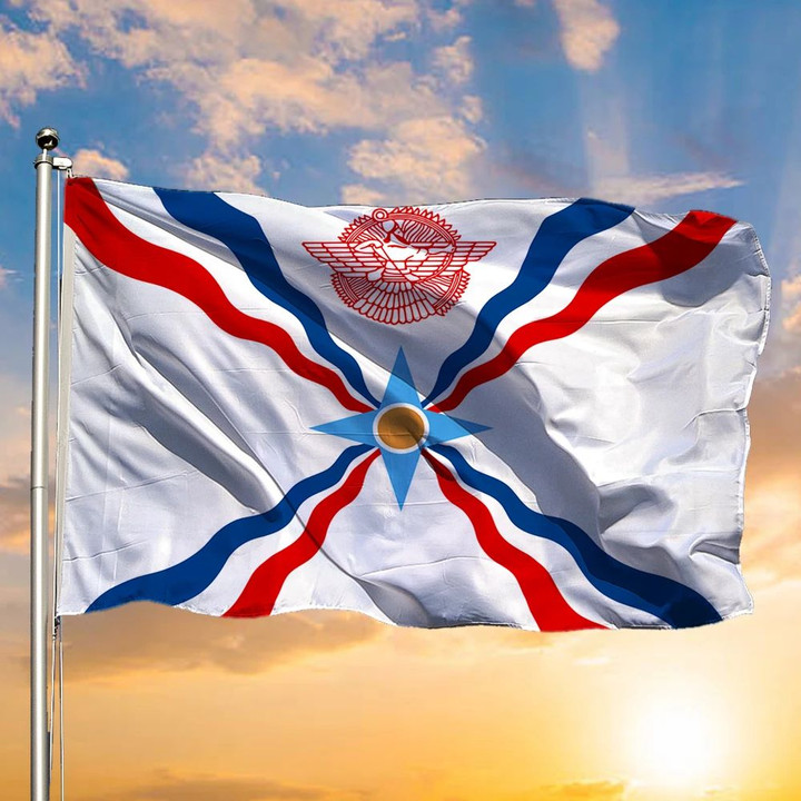 UFC Beneil Dariush Flag Assyrian Flag For Sale Home Decor Gift For American Assyrian