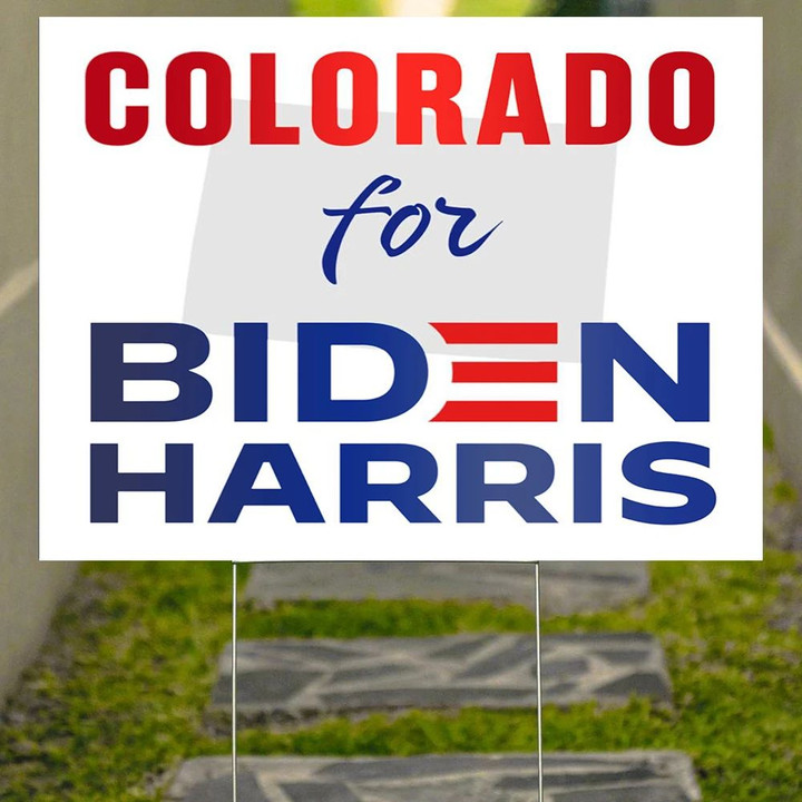 Colorado For Biden Harris Yard Sign Vote Biden Sign Nope Trump Political Campaign Biden Merch