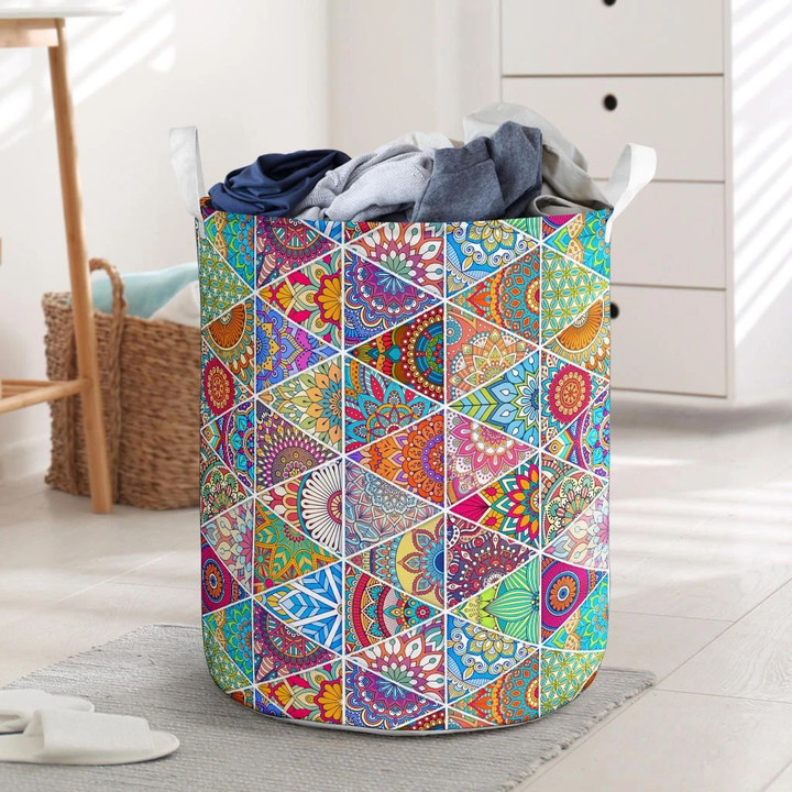 Boho Laundry Basket Room Decor Useful Housewarming Gift Idea For New Homeowners