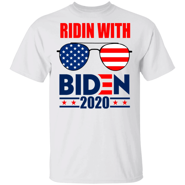 Riding With Biden 2020 Shirt Biden Harris Shirt American Flag Ornament Joe Biden T-Shirt