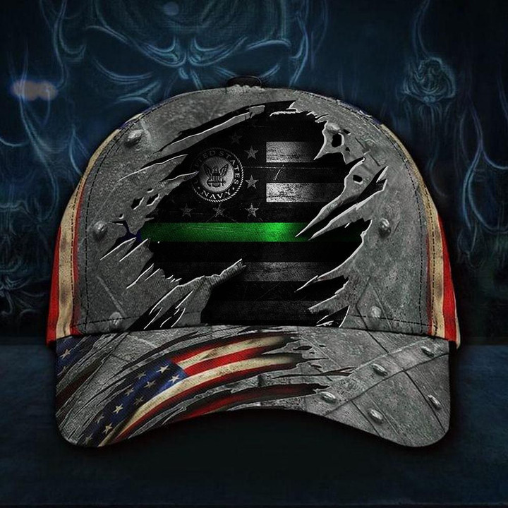 US Navy Veteran Flag Cap Hat Gift Idea For Dad