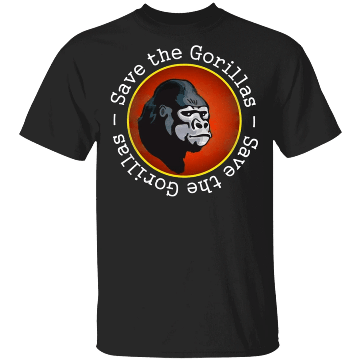 Save The Gorillas Shirt Dian Fossy Gorilla Fund T Shirt Apes Together Strong Shirt - Pfyshop.com