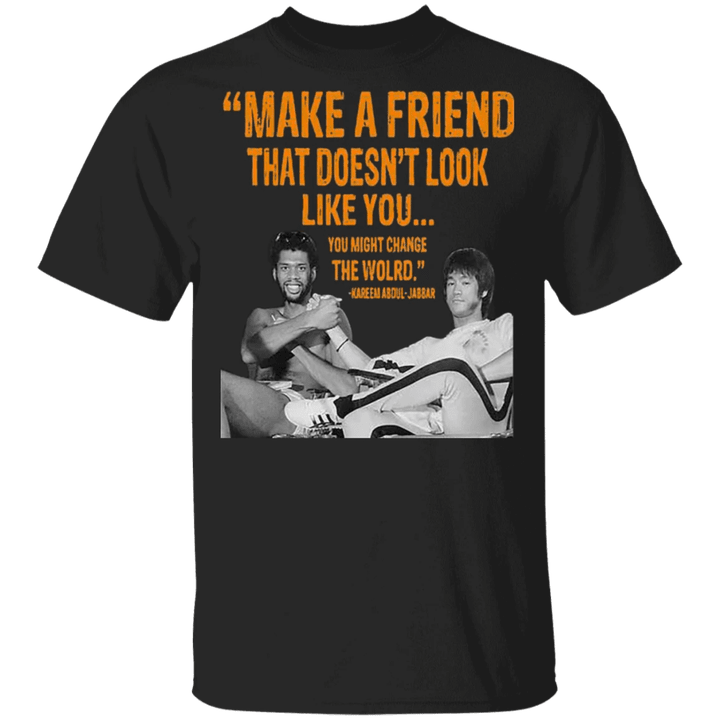 Kareem Abdul Jabbar Shirt Make A Friend T-Shirt - Pfyshop.com