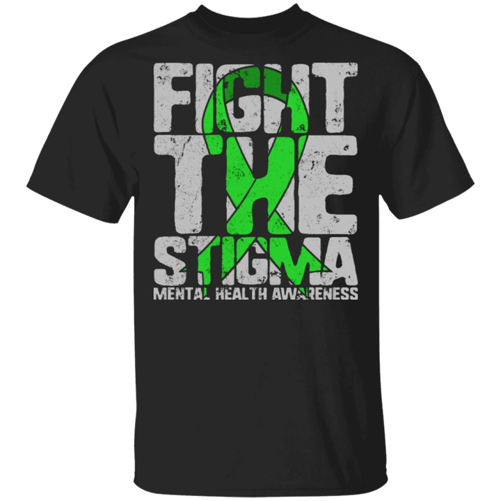 Mental Health Awareness Shirt Fight The Stigma Motivation Inspirational T-Shirt Women's